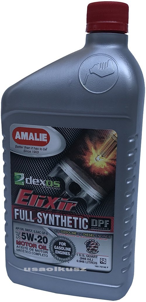 Olej silnikowy 5W-20 Elixir Full Synthetic AMALIE 0,946l