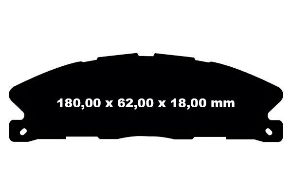 Klocki hamulcowe przednie EBC Ultimax2 do tarcz 352mm Ford Explorer 2013-
