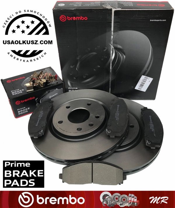 Klocki oraz tarcze hamulcowe przednie BREMBO Chrysler Pacifica 2017-