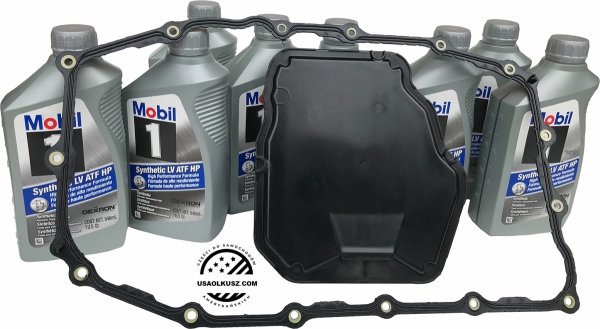Filtr uszczelka olej Mobil1 Synthetic LV ATF HP DEXTRON skrzyni biegów 8L90 Chevrolet Corvette C7 2015-2019