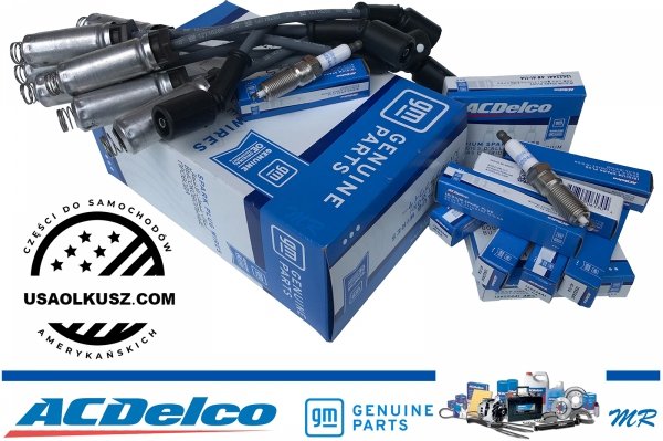 ORYGINALNE przewody GM + IRYDOWE świece zapłonowe ACDelco Chevrolet Suburban V8 2015-