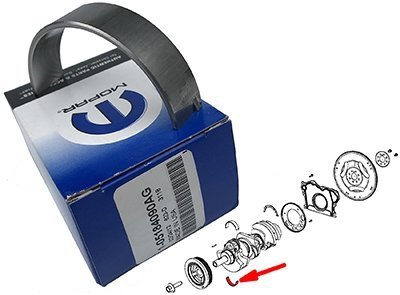 Panewka główna wału dolna -0,0072 RAM 1500 DS 3,6 V6
