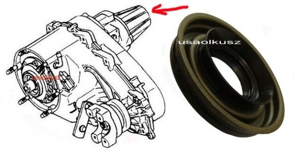 Uszczelniacz tylnego wału 28mm reduktora NP231 Jeep Grand Cherokee -1998