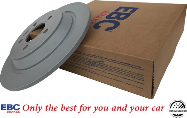 Tylne klocki YellowStuff + tarcze hamulcowe 320mm EBC seria PREMIUM Ford Mustang 2015-