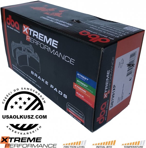 Przednie klocki Xtreme Performance + tarcze hamulcowe DBA 4000 T3 Dodge RAM 1500 2006-