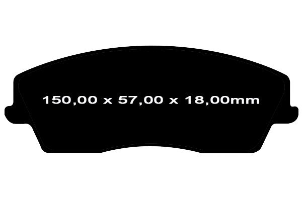 Klocki hamulcowe przednie CERAMICZNE do tarcz 320mm EBC RedStuff Dodge Magnum