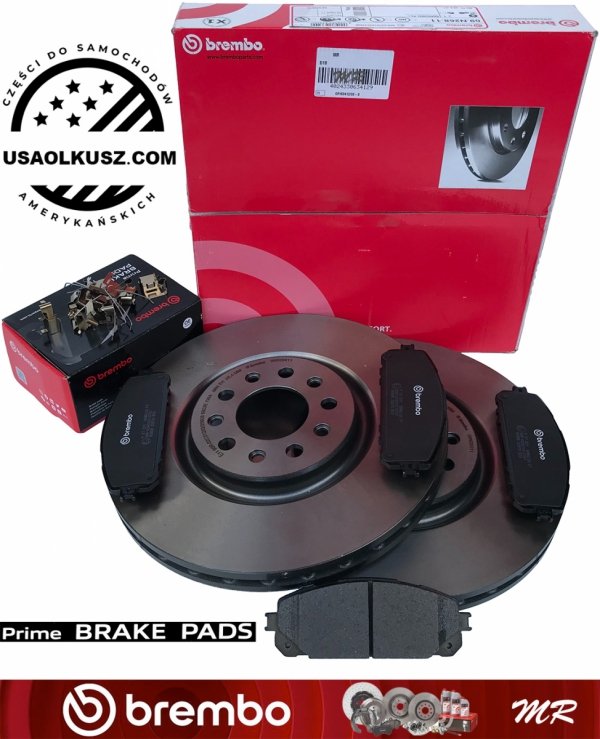 Klocki tarcze hamulcowe przednie 330mm BREMBO Jeep Cherokee KL 2014-2015