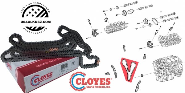 Łańcuch rozrządu silnika Mazda CX-9 CX9 3,7 V6 2011-2015