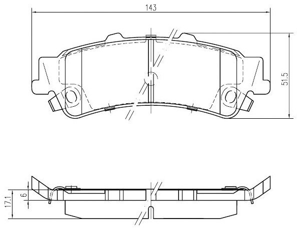 Klocki hamulcowe tylne GMC Safari 2003-