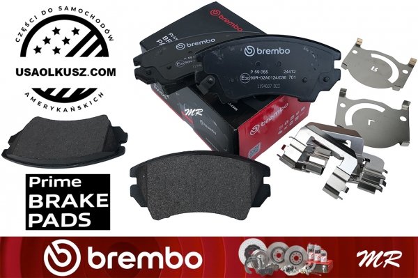 Klocki hamulcowe przednie brembo Prime z zestawem montażowym Chevrolet Camaro 3,6 V6 -2015