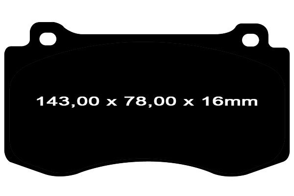 Przednie klocki Ultimax2 + tarcze hamulcowe 360mm EBC seria GD Dodge Magnum 6,1 V8 SRT
