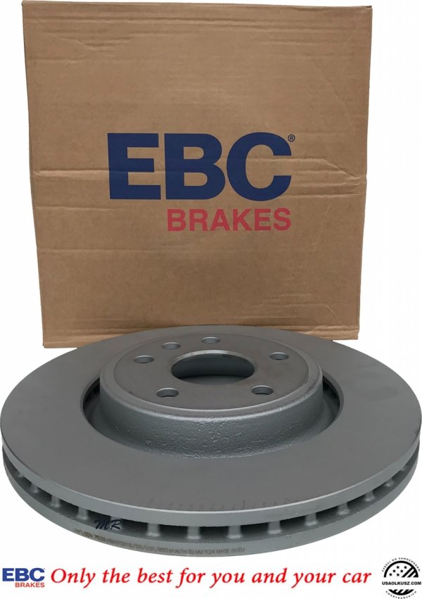 Przednie klocki GreenStuff + tarcze hamulcowe 350mm EBC seria PREMIUM Dodge Durango 2011-