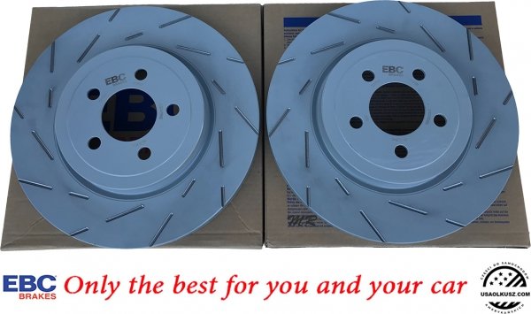 Przednie klocki YELLOWSTUFF + tarcze hamulcowe 345mm EBC seria USR Chrysler 300C