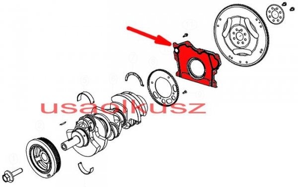 Uszczelniacz wału tył silnika MOPAR Chrysler Voyager Town Country 3,6 V6