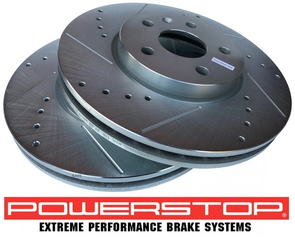 Przednia WIERCONA NACINANA tarcza hamulcowa 321mm POWERSTOP Buick LaCrosse 2010-