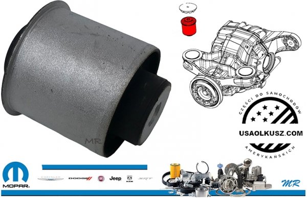 Tuleja mocowania tylnego mostu 230MM Dodge Charger 2015-