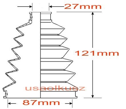 Osłona przegubu napędowego zewnętrznego przedniego Toyota Sienna 2006-2010