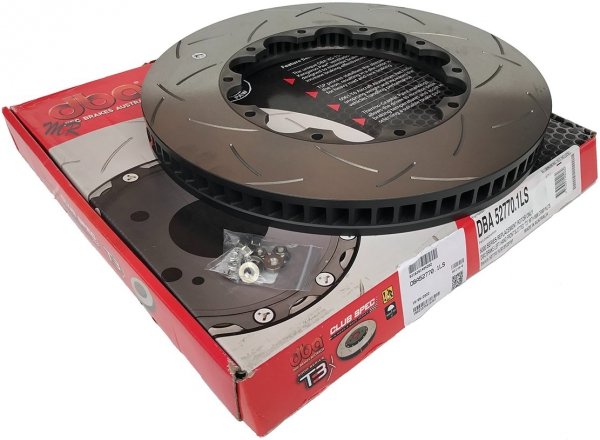 Przednie klocki EBC GreenStuff + tarcze hamulcowe DBA T3 370mm Chevrolet Camaro SS 2016-