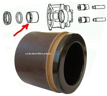 Tłok przedniego zacisku Dodge Caravan 15'' 2001-2007