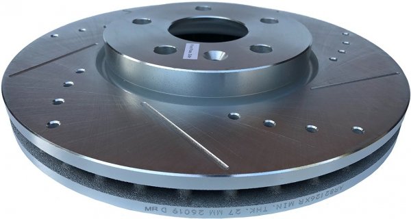 Przednia WIERCONA NACINANA tarcza hamulcowa 321mm POWERSTOP Buick LaCrosse 2010-