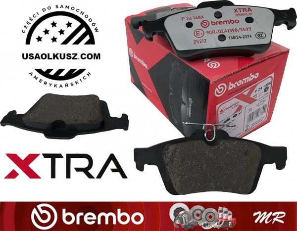 Tylne klocki brembo XTRA + tarcze hamulcowe brembo XTRA 280mm Ford Escape 2013-2016