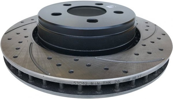 Nawiercana nacinana tarcza hamulcowa przednia 302mm Jeep Liberty 2008-