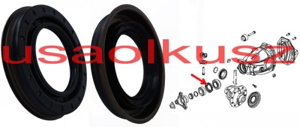 Uszczelniacz wałka ataku tylnego mostu 49x80 Jeep Grand Cherokee 2011-2012