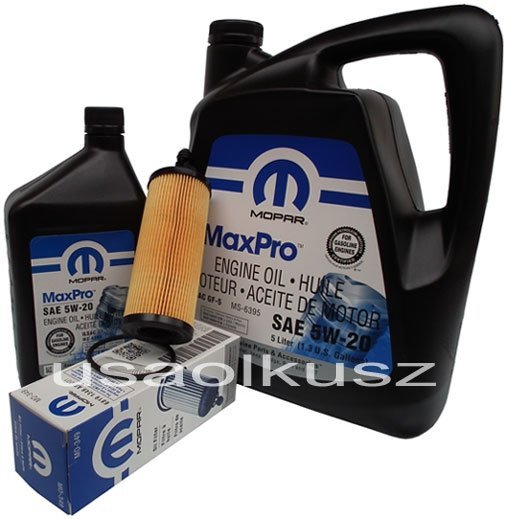 Olej Mopar 5w20 Oraz Oryginalny Filtr Chrysler 300 3 6 V6 2014