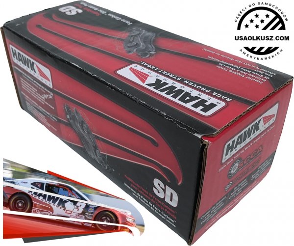 Przednie klocki hamulcowe HAWK RACE PROVEN STREET LEGAL  Dodge RAM 1500 Pickup 5 szpilek 2006-