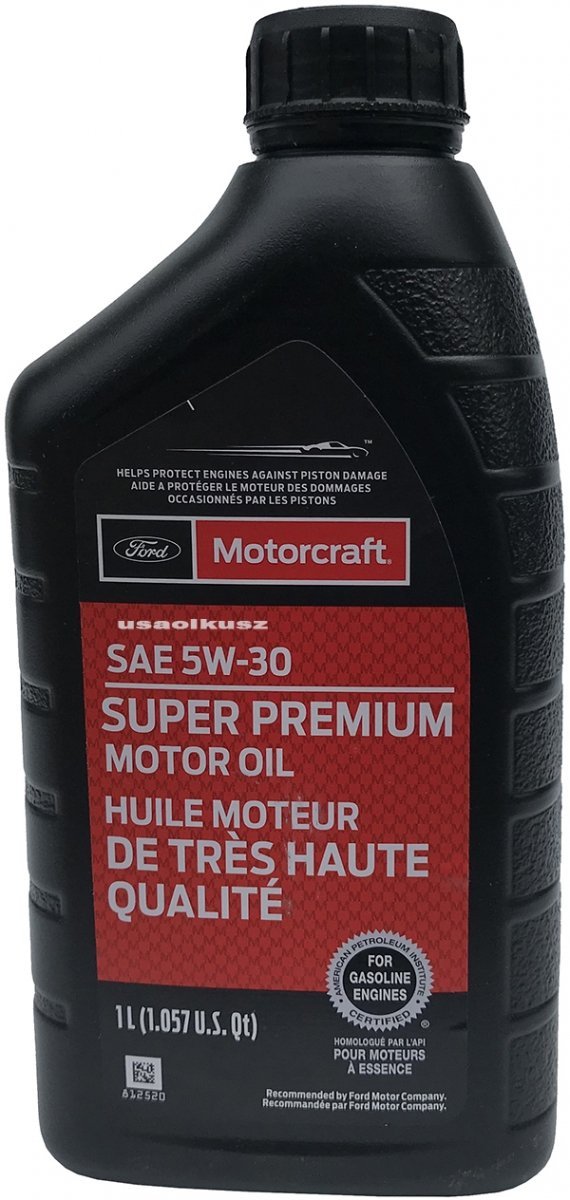 Oryginalny filtr oraz syntetyczny olej silnikowy Motorcraft 5W30 Ford Escape 2,0 EcoBoost 2013-