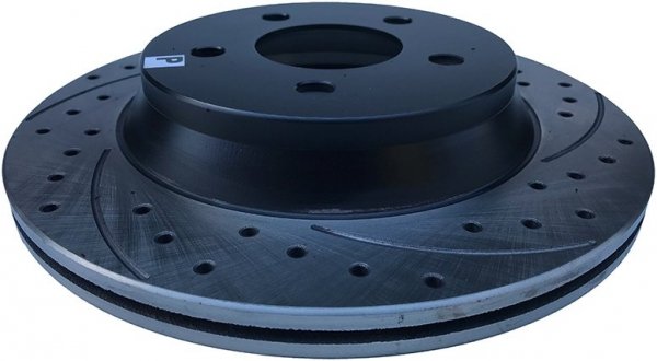 Tylna WIERCONA nacinana tarcza hamulcowa 296mm Ford Mustang SVT Cobra 1994-2004