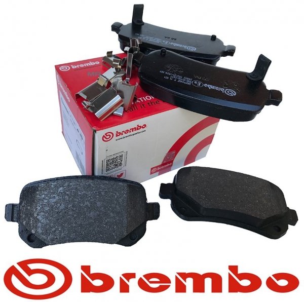 Tylne klocki BREMBO + WIERCONE tarcze hamulcowe 305mm RED Dodge Caravan 2008-
