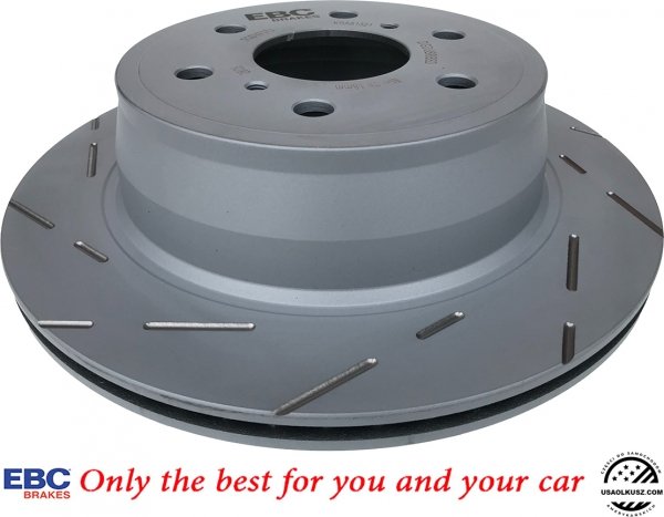 Tylne klocki GreenStuff + NACINANE tarcze hamulcowe 345mm EBC seria USR Chevrolet Silverado 1500 2007-2019