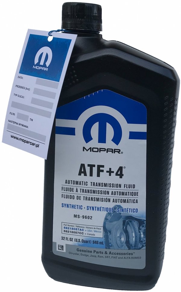 Olej automatycznej skrzyni biegów ATF+4 946mL MOPAR MS-9602