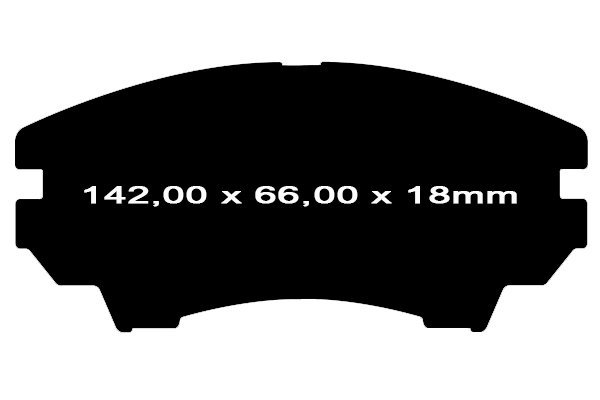 Przednie ceramiczne klocki hamulcowe EBC RedStuff Chevrolet Camaro 3,6 V6 -2015