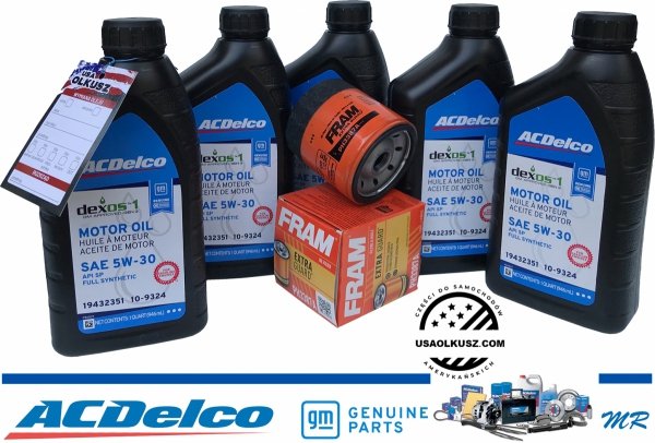 Filtr olej silnikowy 5W30 Dexos1 Gen3 Full Synthetic API SP ACDelco Chevrolet Blazer 4,3 V6
