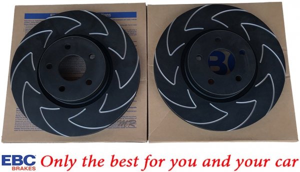 Przednia NACINANA tarcza hamulcowa 320mm EBC seria BSD Ford Kuga AWD 2013-