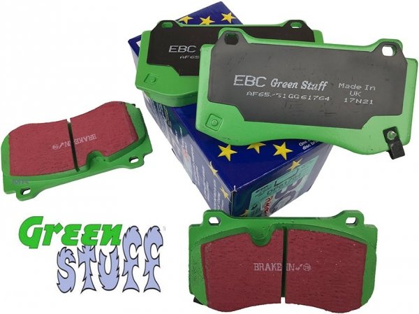 Przednie klocki GreenStuff + tarcze hamulcowe 360mm EBC seria GD Dodge Magnum 6,1 V8 SRT