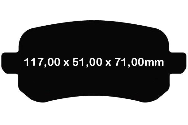 Tylne klocki Ultimax2 + tarcze hamulcowe 305mm EBC seria PREMIUM RAM Cargo Van -2015