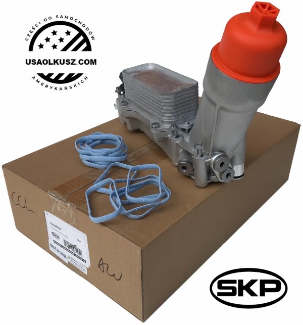 ALUMINIOWA obudowa filtra oleju z chłodnicą oraz czujnikami Dodge Journey 3,6 V6