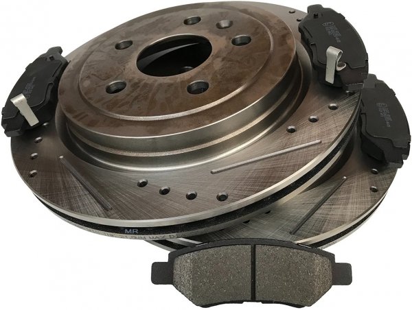 Tylne klocki + WIERCONE tarcze hamulcowe 315mm Cadillac CTS 2008-2014