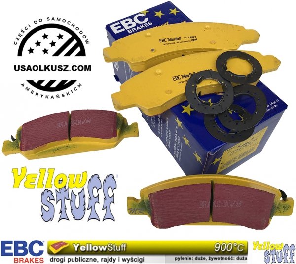 Przednie klocki hamulcowe EBC YellowStuff GMC Yukon 1500 2009-