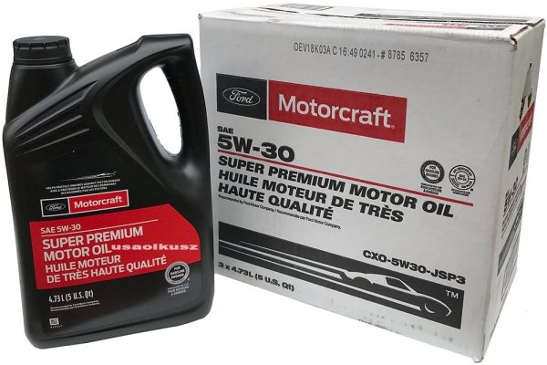 Oryginalny filtr oraz syntetyczny olej silnikowy Motorcraft 5W30 Ford Explorer 2,0 / 2,3