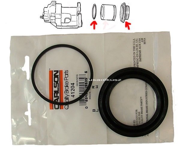 Zestaw naprawczy zacisku przedniego Dodge Caravan 15&quot; 2001-2007