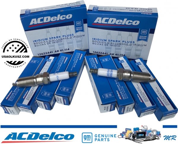 ORYGINALNE przewody GM + IRYDOWE świece zapłonowe ACDelco Chevrolet Camaro SS 6,2 V8 2016-