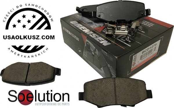 Ceramiczne klocki hamulcowe tylne z zestawem montażowym Jeep Cherokee 2008-2012