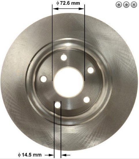 Klocki oraz tarcze hamulcowe tylne 328mm Volkswagen Routan 2012-