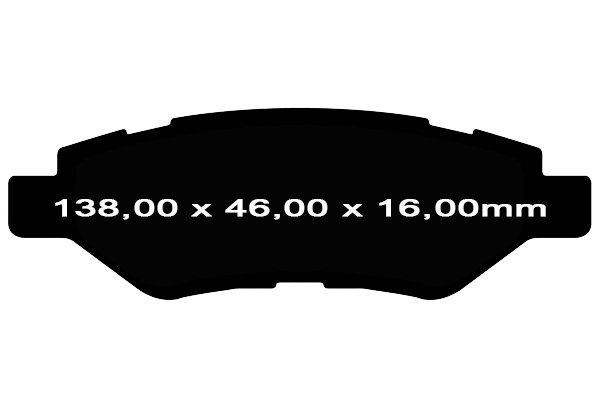 Tylne klocki Ultimax2 + WIERCONE NACINANE tarcze hamulcowe 315mm EBC seria GD Cadillac CTS 2008-2014