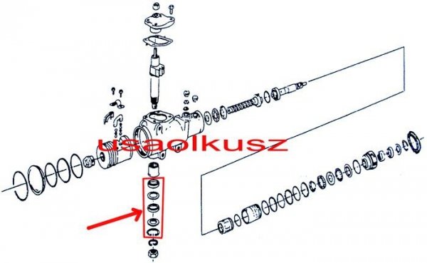 Kpl uszczelniaczy przekładni kierowniczej - uszczelniacze pitman Chevrolet Astro 1994-2005
