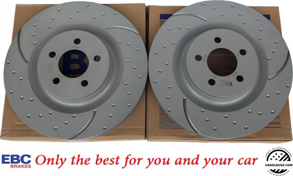 Przednie klocki Ultimax2 + tarcze hamulcowe 360mm EBC seria GD Dodge Charger SRT Scat Pack